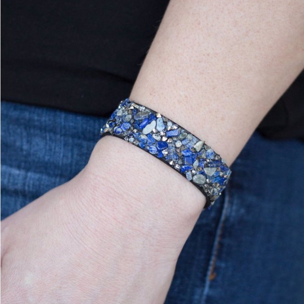 ❤️‍🔥5/$25❤️‍🔥 Totally Crushed It Blue Bracelet